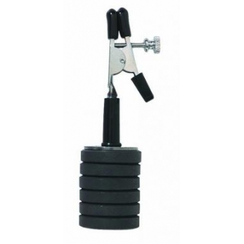 Adjustable Alligator Tipped Nipple Clamp with Weights