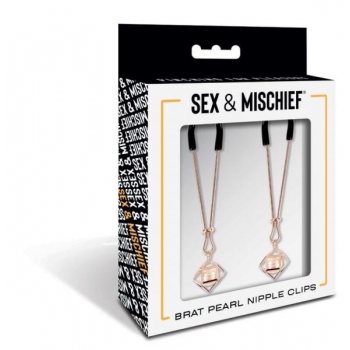 S&M Brat Pearl Nipple Clips