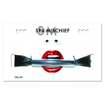 Sex & Mischief Silky Bit Gag Black