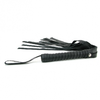 Faux Leather Flogger - Black