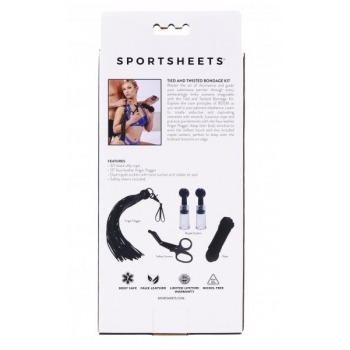 Sportsheets Tied & Twisted Bondage Kit for Kinky Play