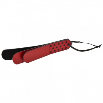 Sportsheets Saffron Layer Paddle - Black/Red