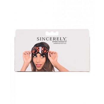 Sincerely Amber Blindfold - Luxurious Satin