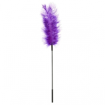 Purple Ostrich Feather Tickler