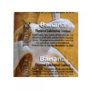 Trustex Flavored Condoms - Banana 3 Pack