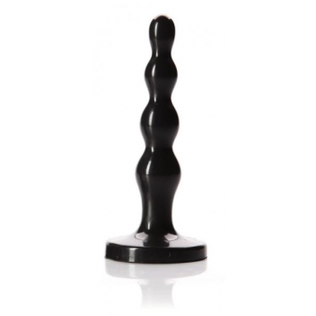 Ripple Small Black Anal Plug