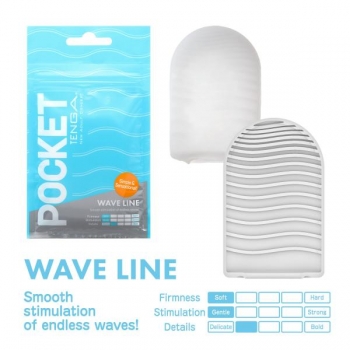 Pocket Tenga Wave Line - Disposable Masturbator