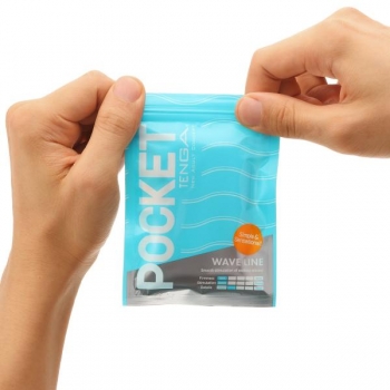 Pocket Tenga Wave Line - Disposable Masturbator