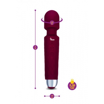 Viben Tempest Intense Wand Massager Ruby