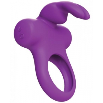 Frisky Bunny Vibrating Ring Purple