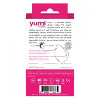 Vedo Yumi Rechargeable Finger Vibe Foxy Pink