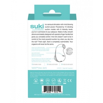 Vedo Suki Rechargeable Sonic Vibe Tease Me Turquoise