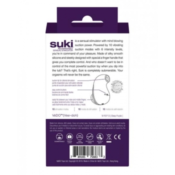 Vedo Suki Rechargeable Vibrating Sucker Deep Purple