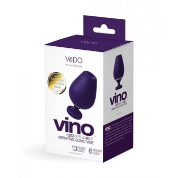 Vedo Vino Vibrating Sonic Vibe Purple