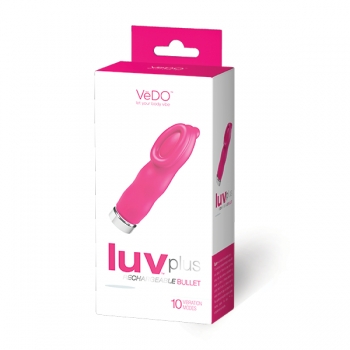 Luv Plus Rechargeable Clitoral Vibe in Foxy Pink