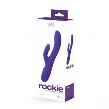 Vedo Rockie: Dual Rechargeable Rabbit Vibe in Purple