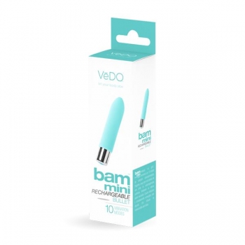 Vedo Bam Mini Bullet Vibrator Turquoise Blue