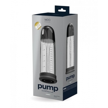 Vedo Pump Rechargeable Vacuum Penis Black