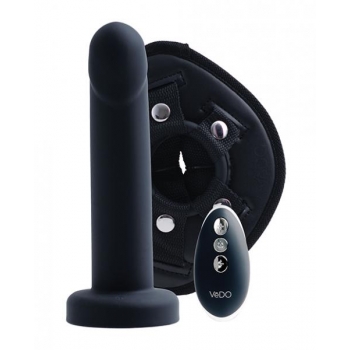 Vedo Strapped Rechargeable Strap On Just Black