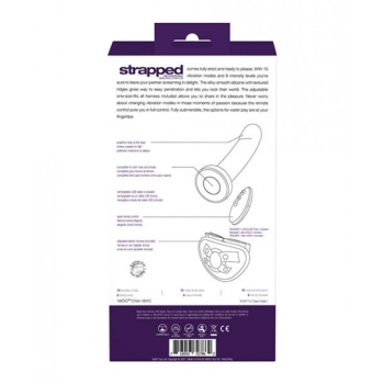 Vedo Strapped Rechargeable Strap-On - Deep Purple