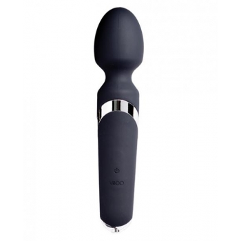 Powerful Vedo Wanda Rechargeable Wand Vibe in Classic Black