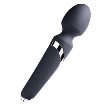 Powerful Vedo Wanda Rechargeable Wand Vibe in Classic Black