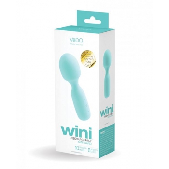 Vedo Wini Rechargeable Mini Wand Turquoise