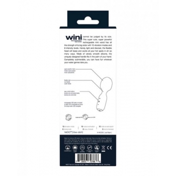 Vedo Wini Rechargeable Mini Wand Just Black