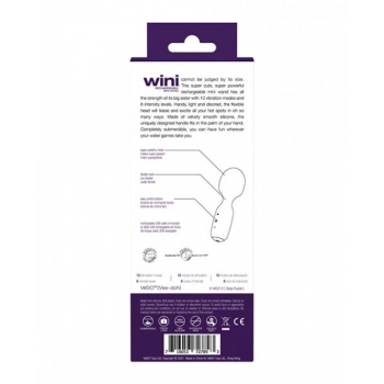 Vedo Wini Rechargeable Mini Wand Deep Purple