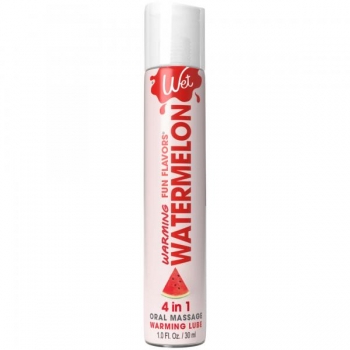 Wet Watermelon Warming Lubricant - 1 Oz Bottle