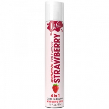 Wet Strawberry Warming Lubricant - 1 Oz