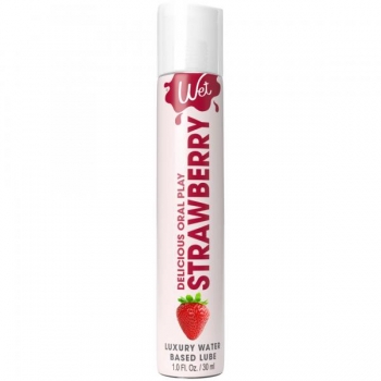 Wet Strawberry Oral Lubricant - 1 Oz