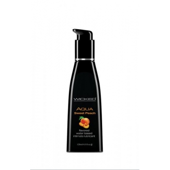 Wicked Aqua Sweet Peach Flavored Lubricant 4oz