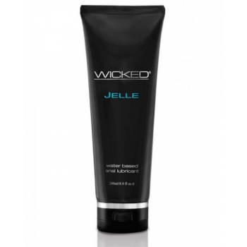 Wicked Jelle Water-Based Anal Lubricant - 8 oz.