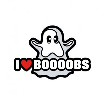 Ghost I Heart Boobs Pin