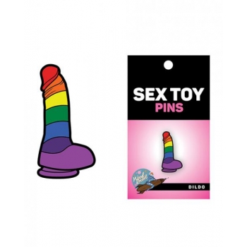 Rainbow Dildo Pin - Fun Accessory