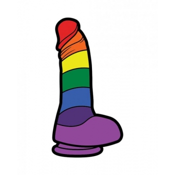 Rainbow Dildo Pin (net)