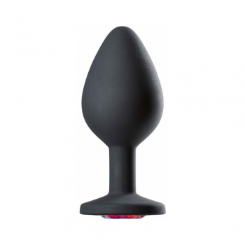 Cloud 9 Gems Black Silicone Anal Plug Small