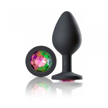 Cloud 9 Gems Black Silicone Anal Plug Small