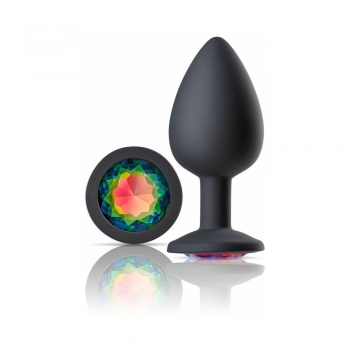 Cloud 9 Gems Black Silicone Anal Plug Medium