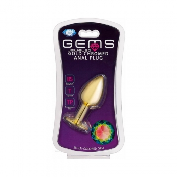 Cloud 9 Gems Silver Chromed Tall Anal Plug Large