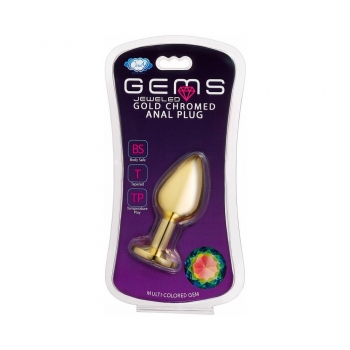 Cloud 9 Gems Gold Anal Plug Small