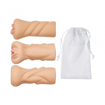 Cloud 9 Personal Double Ended Ribbed Stroker Tan