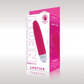 Bodywand Mini Lipstick Vibrator in Neon Pink