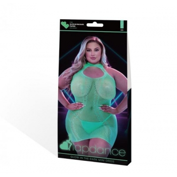 Lapdance Glow In The Dark Mini Dress - Plus Size