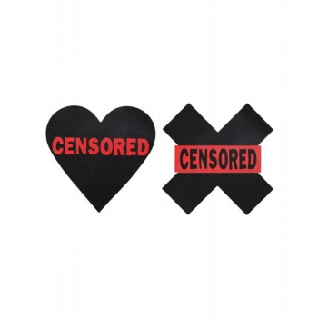 Pasties Censored Hearts & X