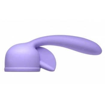 Fluttering Kiss Dual Stimulation Wand Attachment - Purple