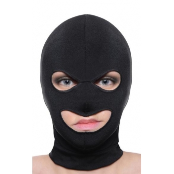 Master Series Facade Spandex Hood with Eye and Mouth Holes - Black O/S