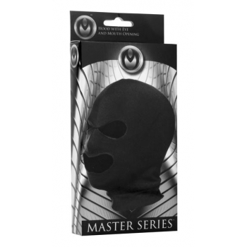 Master Series Facade Spandex Hood with Eye and Mouth Holes - Black O/S