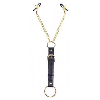 Penitentiary Nipple Clamps And Cock Ring Set